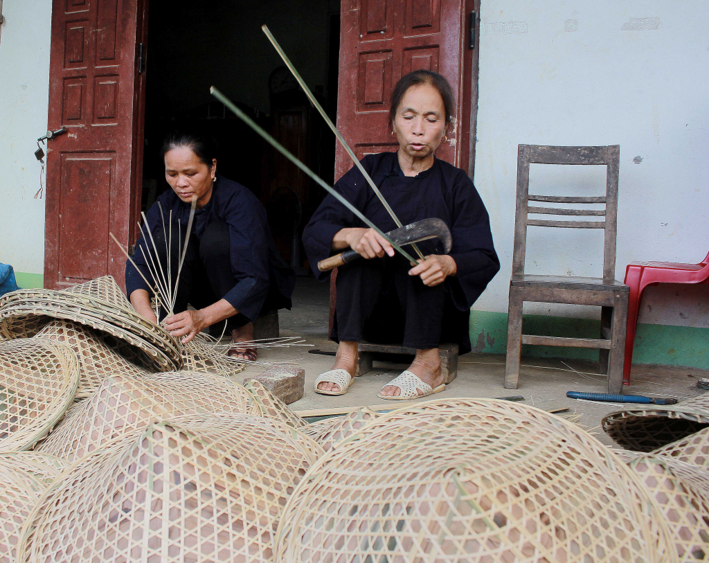 Làng làm nón lá Hoàng Diệu Cao Bằng: nét riêng nón chúp xà